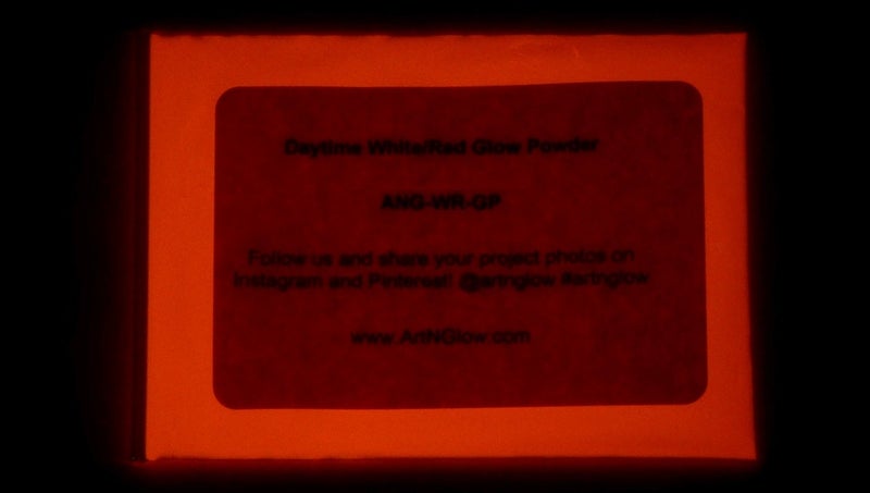 Art 'N Glow Glow in The Dark Pigment Powder - Neutral and Fluorescent Color for Art Painting, Fine Art, Nail Art Paint, and DIY Crafts - Long Lasting, 10+ Color Options - Neutral Red - (12 Grams/ .42oz) - Image 1